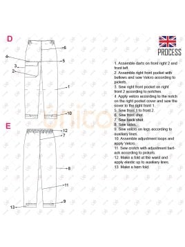 MOLDE DEPORTE PANTALON NAVEGACION 2238