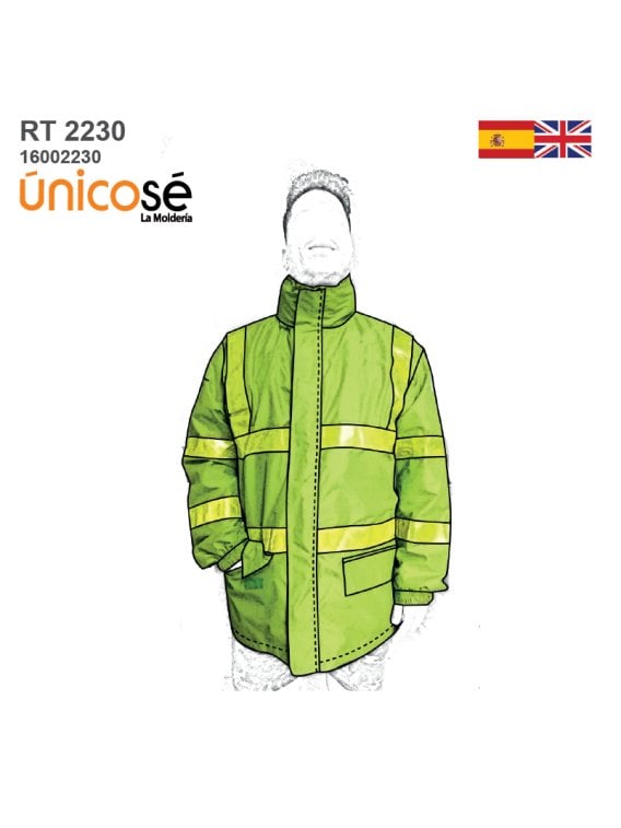 MOLDE CHAQUETA TRABAJO DOBLE RT 2230