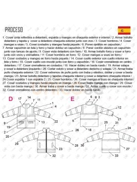 MOLDE CHAQUETA TRABAJO DOBLE RT 2230