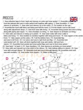 MOLDE CHAQUETA TRABAJO DOBLE RT 2230