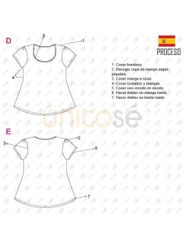 MOLDE POLERA BASICA MUJER 2203