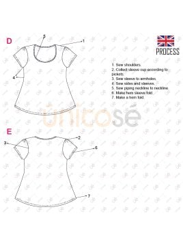 MOLDE POLERA BASICA MUJER 2203