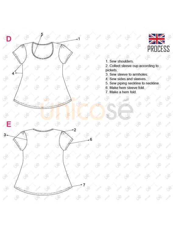 MOLDE POLERA BASICA MUJER 2203