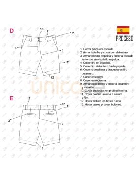 MOLDE SHORT BERMUDA MUJER 2202