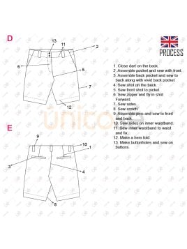 MOLDE SHORT BERMUDA MUJER 2202