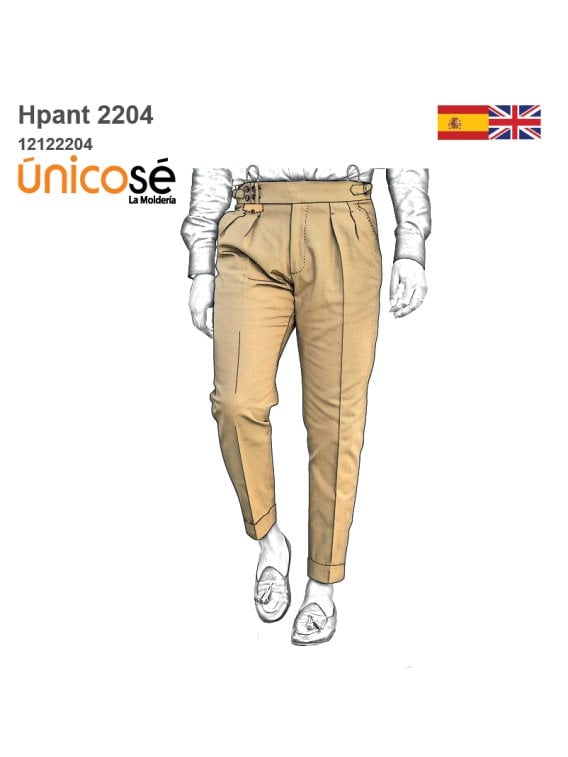 MOLDE PANTALON PINZADO HOMBRE 2204