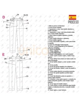 MOLDE PANTALON PINZADO HOMBRE 2204