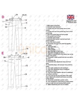 MOLDE PANTALON PINZADO HOMBRE 2204