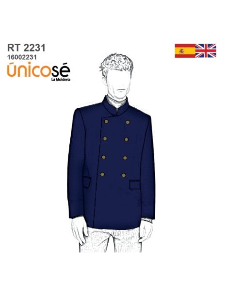 MOLDE CHAQUETA MILITAR RT 2231
