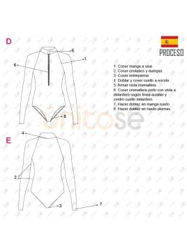 MOLDE TRAJE DE BAÑO 1 PIEZA NIÑA 2201