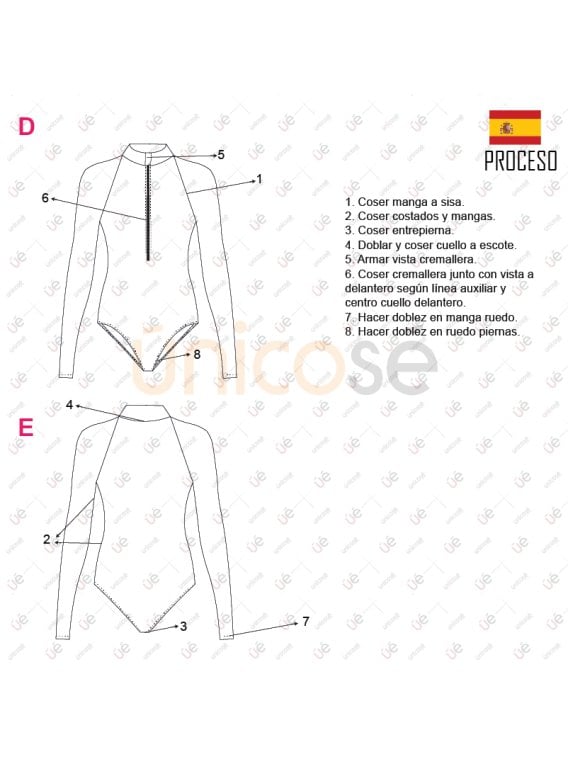 MOLDE TRAJE DE BAÑO 1 PIEZA NIÑA 2201