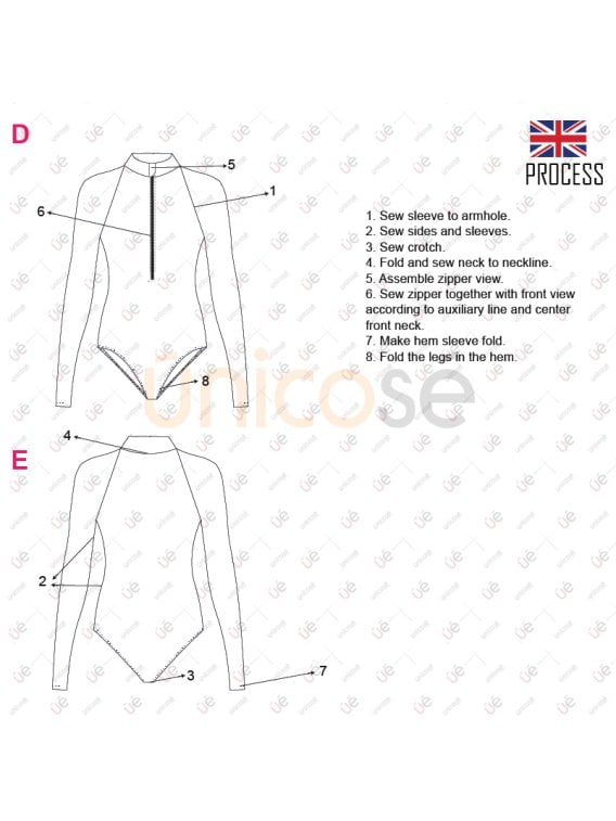MOLDE TRAJE DE BAÑO 1 PIEZA NIÑA 2201
