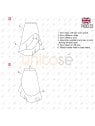 MOLDE FALDA ASIMETRICA MUJER 2213