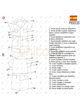 MOLDE ENTERITO OVEROL MUJER 2212