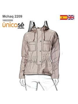 MOLDE CHAQUETA CORTAVIENTO MUJER 2209