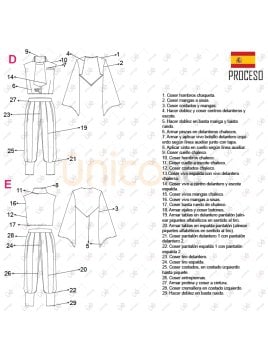 MOLDE DISFRAZ PERSONAJE ANIME 2219