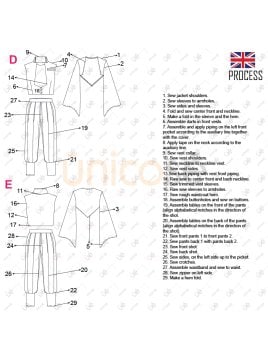 MOLDE DISFRAZ PERSONAJE ANIME 2219