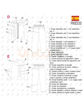 MOLDE POLERON CORTES ESCOLAR 2203