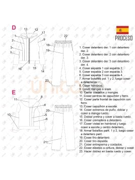 MOLDE POLERON CORTES ESCOLAR 2203