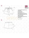 MOLDE SHORT BASICO MUJER INFANTIL 2201