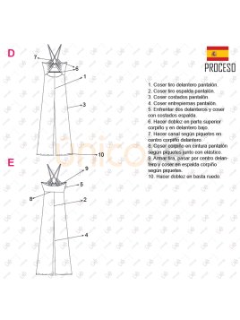 MOLDE ENTERITO CON RECORTES MUJER 2207