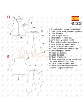 MOLDE PIJAMA CLASICO HOMBRE 2201