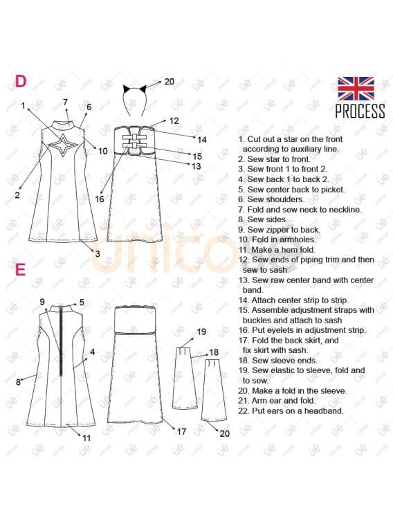 MOLDE DISFRAZ PERSONAJE ANIME 2220