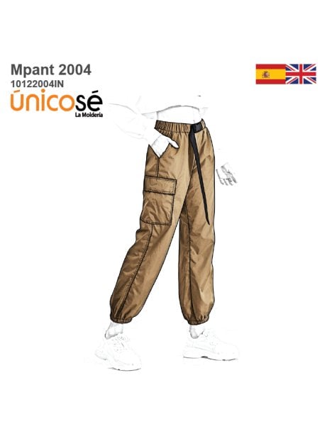 MOLDE PANTALON CARGO MUJER INFANTIL 2004IN