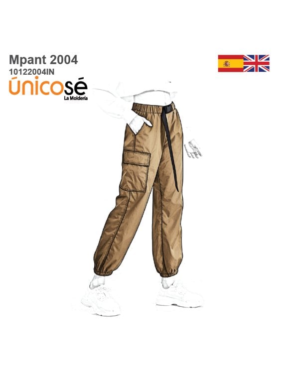 MOLDE PANTALON CARGO MUJER INFANTIL 2004IN