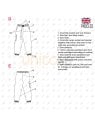 MOLDE PANTALON CARGO MUJER INFANTIL 2004IN