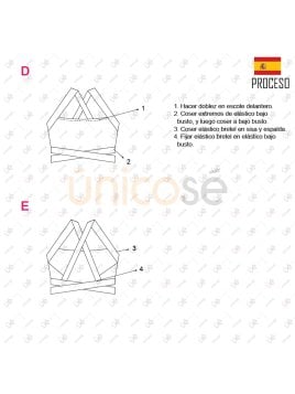 MOLDE TOP ELASTICOS MUJER 2215