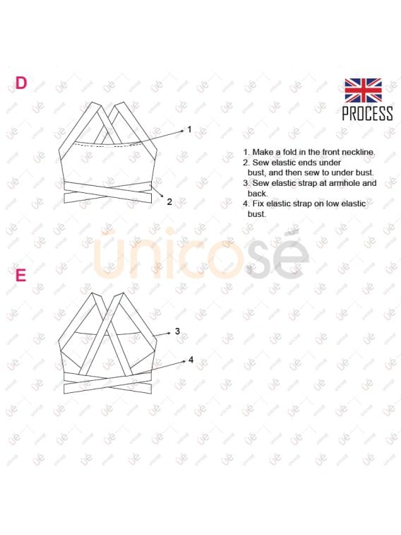 MOLDE TOP ELASTICOS MUJER 2215