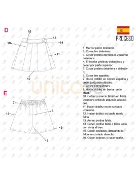 MOLDE FALDA SHORT ESCOLAR  2202
