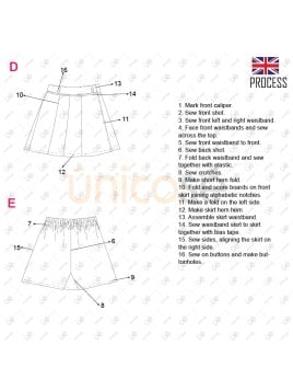 MOLDE FALDA SHORT ESCOLAR  2202