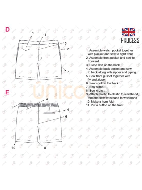 MOLDE SHORT CLASICO HOMBRE 2203