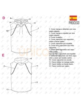 MOLDE POLERA SIN MANGAS HOMBRE 2202