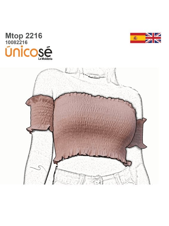 MOLDE TOP ELASTICADO MUJER 2216