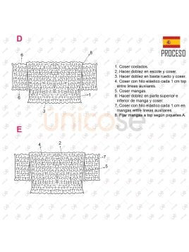 MOLDE TOP ELASTICADO MUJER 2216