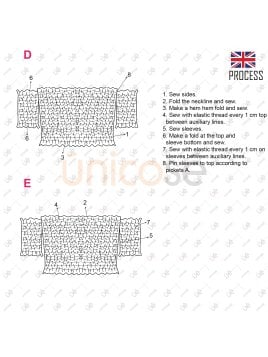 MOLDE TOP ELASTICADO MUJER 2216