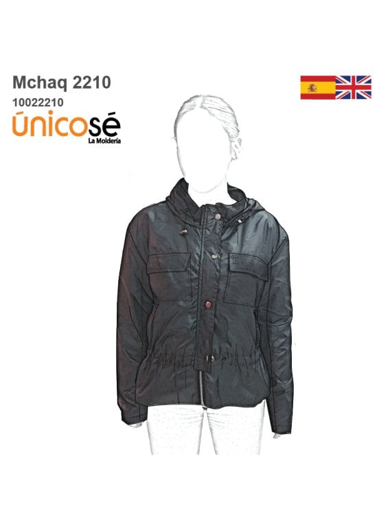 MOLDE CHAQUETA CORTAVIENTO MUJER 2210