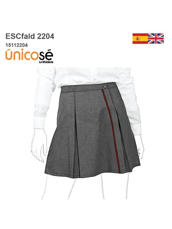 MOLDE FALDA TABLAS ESCOLAR 2204