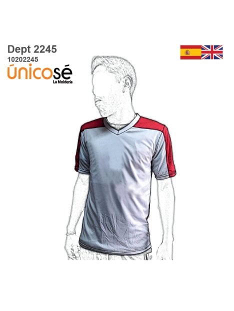 MOLDE DEPORTE CAMISETA FUTBOL 2245