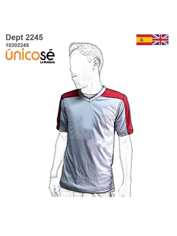 MOLDE DEPORTE CAMISETA FUTBOL 2245