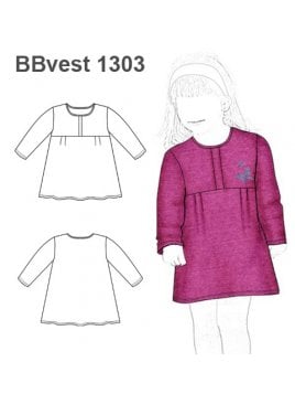 VESTIDO EVASE CON CANESU