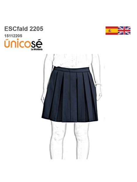 MOLDE FALDA TABLAS ESCOLAR 2205