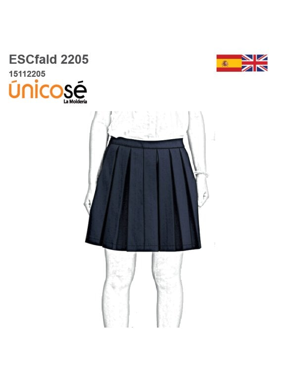 MOLDE FALDA TABLAS ESCOLAR 2205