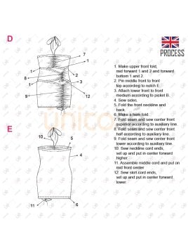 MOLDE VESTIDO CORTO MUJER 2220