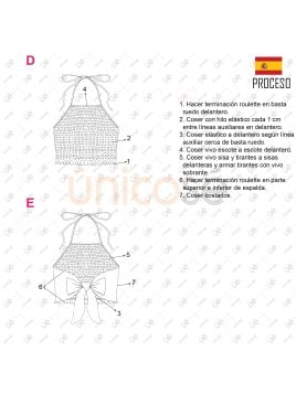 MOLDE TOP ELASTICADO MUJER 2217