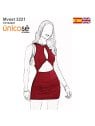MOLDE VESTIDO CORTO MUJER 2221