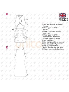 MOLDE VESTIDO CORTO MUJER 2221